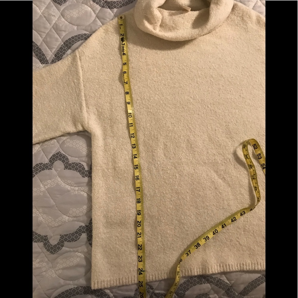 Chico’s Cowl Neck Sweater with Gold threading - Picture 6 of 6